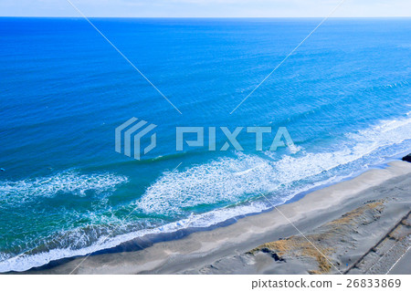 Aerial view of Ichinomiya Beach area near Chiba prefecture Ichinomiya 26833869