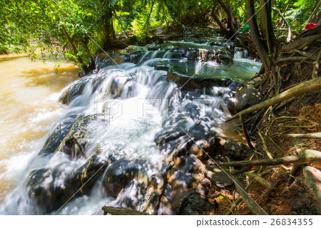 Hot spring waterfall at Khlong Thom Nuea, Krabi 26834355