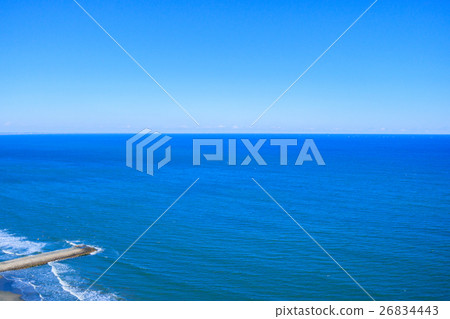 Kujukuri Ichinomiya Fishinggasaki Coast Ichinomiya Aerial view of Higashi Mimomi coast 26834443