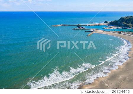 Kujukuri Ichinomiya Fishinggasaki Coast Ichinomiya Aerial view of Higashi Mimomi coast Kujukuri Ichinomiya Fishinggasaki Coast Ichinomiya Aerial view of Higashi Mimomi coast 26834445