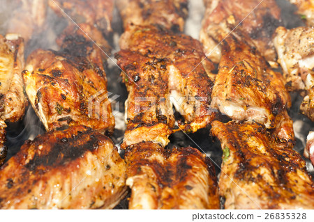 skewers of pork 26835328