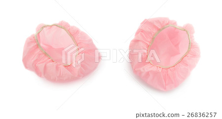 Set of Shower cap isolated over the white 26836257