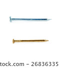 Metal nail isolated over the white background 26836335