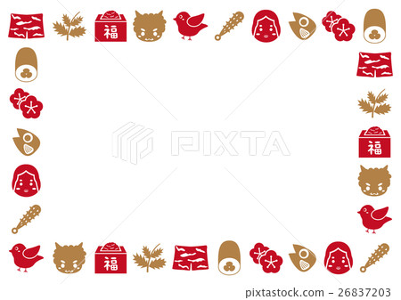 Setsubun's icon frame material Setsubun's icon frame material 26837203
