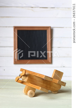 retro toy on wooden board place text retro toy on wooden board place text 26837811