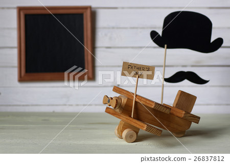 retro toy on wooden board place text retro toy on wooden board place text 26837812