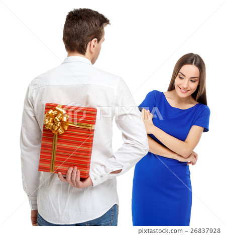 Happy couple on Valentines day 26837928