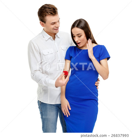 Happy couple on Valentines day 26837993