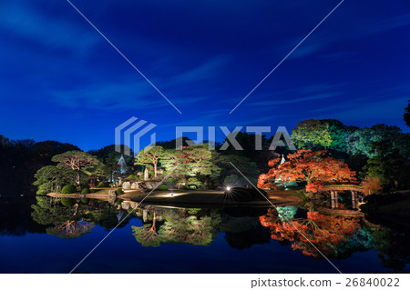 The autumn leaves light up at Tokyo Rokugien The autumn leaves light up at Tokyo Rokugien 26840022