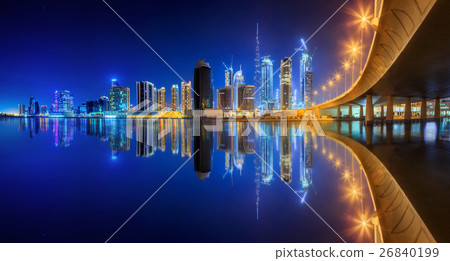 Business bay of Dubai, UAE Business bay of Dubai, UAE 26840199