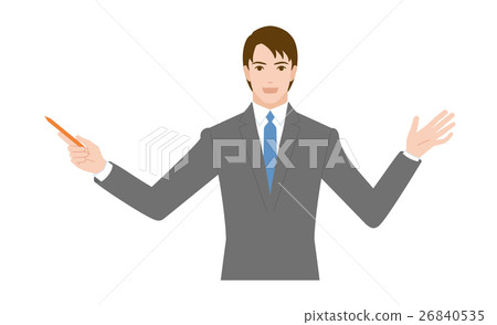Business person's gesture presentation Business person's gesture presentation 26840535