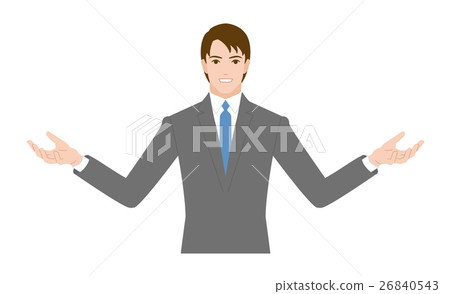 Business person's gesture presentation 26840543