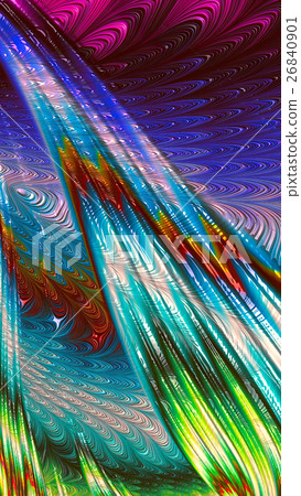 Glossy fractal background - digitally generated Glossy fractal background - digitally generated 26840901