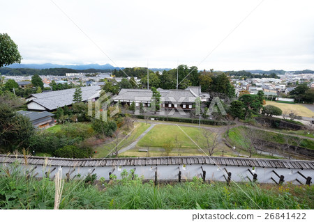 [Important Cultural Property] Kinokawa Castle Ninomaru Goten (from the castle tower) 26841422