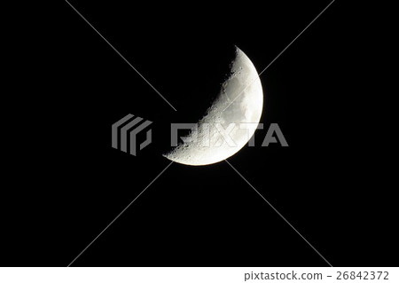 First quarter moon: Hirakata, Osaka Prefecture, Milky Way bank First quarter moon: Hirakata, Osaka Prefecture, Milky Way bank 26842372
