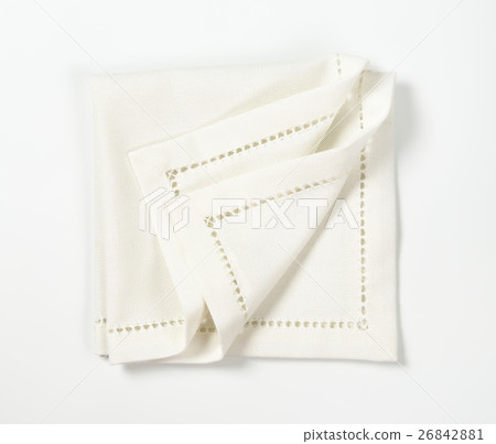white hemstich napkin 26842881