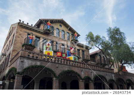 充滿聖誕氣氛的使命旅館外部 26843734