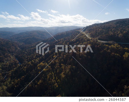 Hokkaido Nakayama Pass (aerial photograph) 26844387