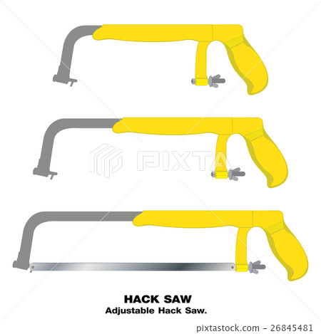 Hacksaw isolated on white background. Hacksaw isolated on white background. 26845481
