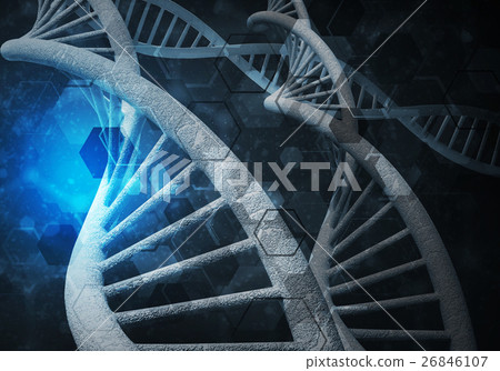 DNA molecules background 26846107