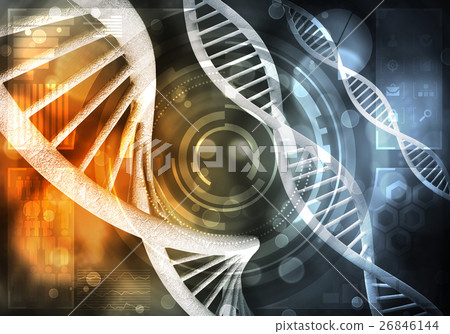 DNA molecules background 26846144