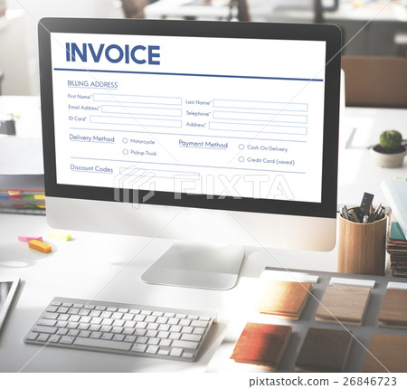 Invoice Billing Information Form Graphic Concept 26846723