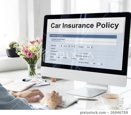 Car Insurance Policy Form Concept 26846789