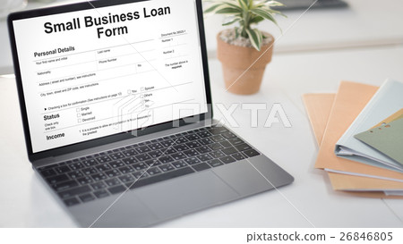 Small Business Loan Form Ownership Concept Small Business Loan Form Ownership Concept 26846805