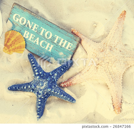 Gone to the Beach Summer Holiday Vacation Starfish Concept 26847166