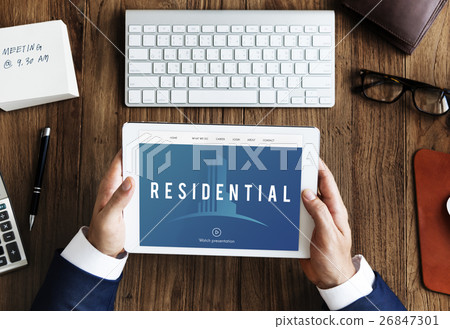 Real Estate Building Icon Concept Real Estate Building Icon Concept 26847301