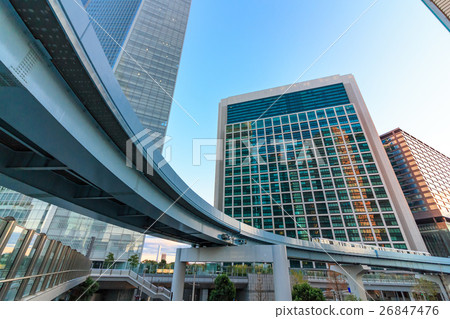 汐留，Minato-ku，東京都市風景 26847476