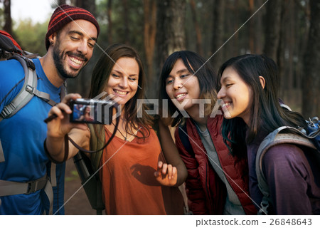 People Friendship Hangout Traveling Destination Trekking Camera Selfie Concept People Friendship Hangout Traveling Destination Trekking Camera Selfie Concept 26848643