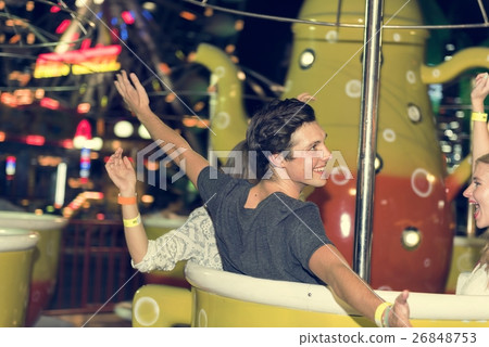 Amusement Carnival Theme Park Funfair Festival Concept 26848753