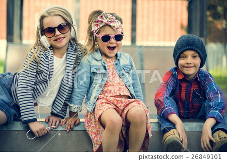 Group of Kids Fashionable Cute Adorable Concept 26849101
