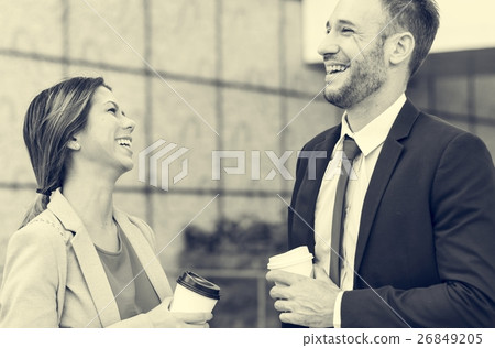 Business People Discussion Happiness Coffee Togetherness Concept Business People Discussion Happiness Coffee Togetherness Concept 26849205