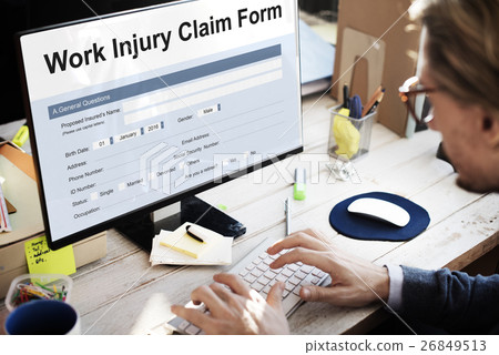 Work Injury Compensation Form Concept 26849513