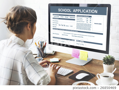 School Application Form Academic Concept 26850469