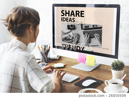 Social Media Blog Ideas Concept Social Media Blog Ideas Concept 26850509