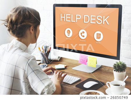 Help Desk Contact Us Information Concept Help Desk Contact Us Information Concept 26850749