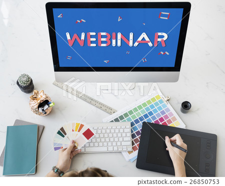 Domain Hompage Html Web Design Webinar SEO Concept 26850753