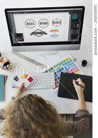 Color Shade Swatch Stationary Designer Creative Concept Color Shade Swatch Stationary Designer Creative Concept 26850895
