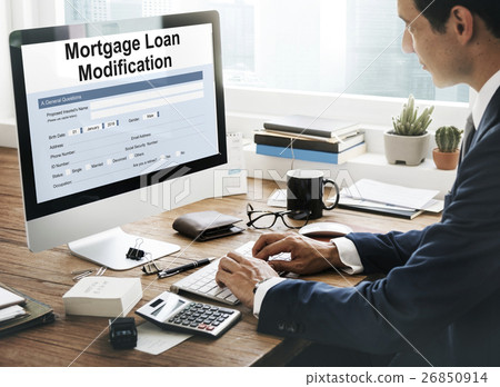 Mortgage Loan Pawn Pledge Refinance Insure Concept 26850914