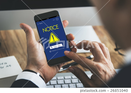 Notice Caution Risk Danger Attention Concept Notice Caution Risk Danger Attention Concept 26851040