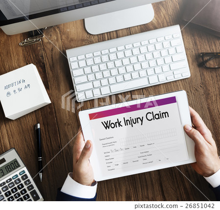 Work Injury Claim Application Form Information Concept Work Injury Claim Application Form Information Concept 26851042