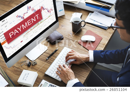 Financial Stocks Money Date Graphic Concept 26851104