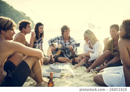 Beach Bikini Happiness Leisure Relaxation Fun Concept 26851928