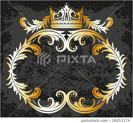 Decorative frame with crown Decorative frame with crown 26853174