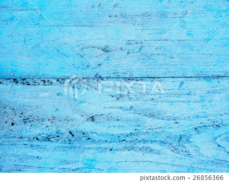 Old blue painted timber wood texture 26856366