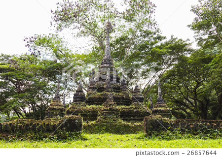 old pagoda in forest 26857644