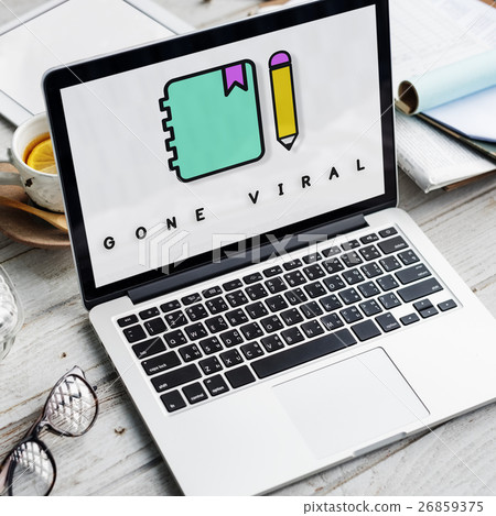 Notebook Pencil Write Communication Graphic Concept 26859375